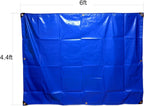4X6 Ft 14 Mil Heavy Duty PVC-Coated Tarp Cover for Camping Boat Truck Pool