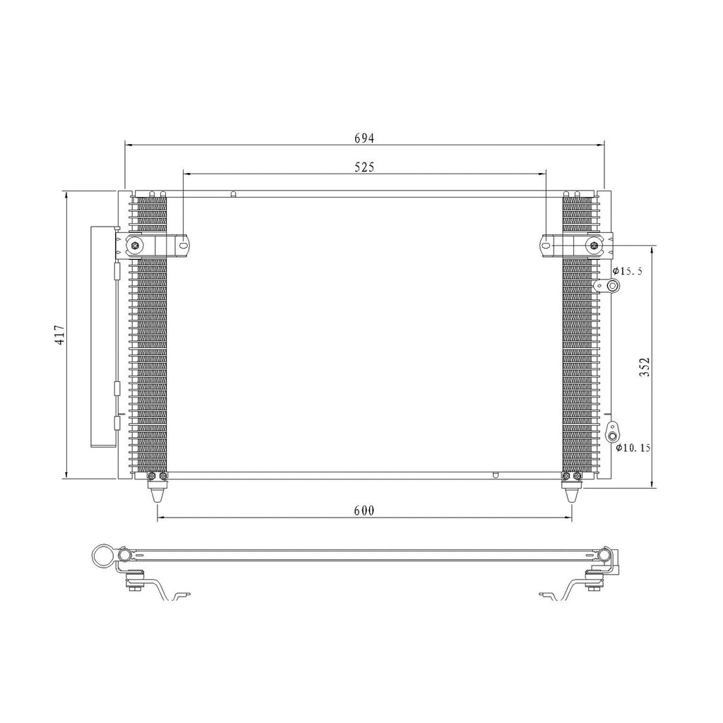 Replacement A/C Condenser