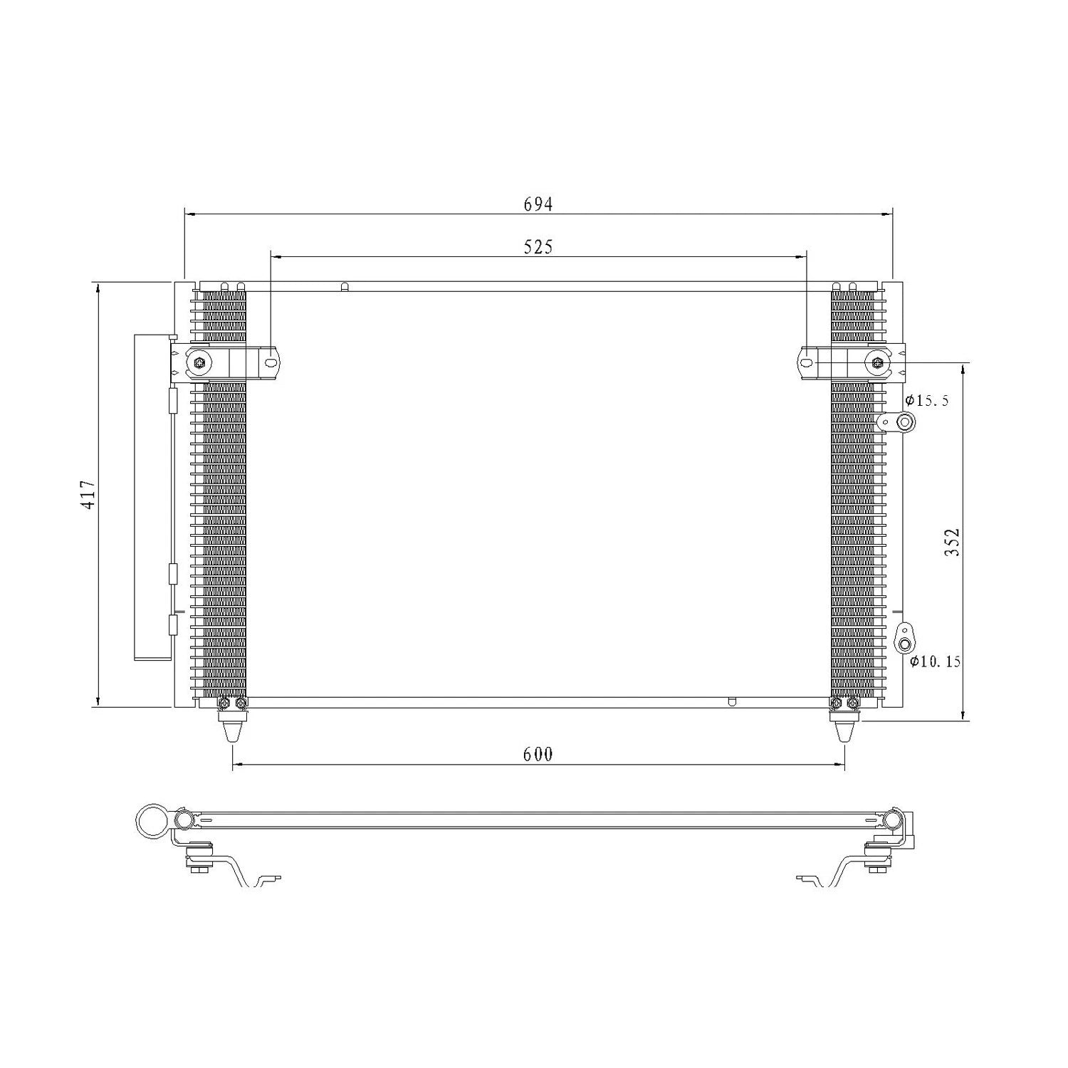 Replacement A/C Condenser