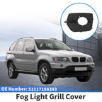 1 x Car Front Left Fog Light Grill for BMW X6 (2008-2014) Black