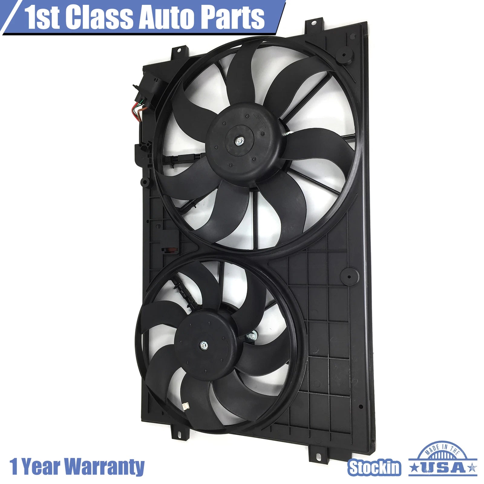 Radiator Cooling Fan Assembly for Volkswagen Beetle Golf Jetta (2000–2010)