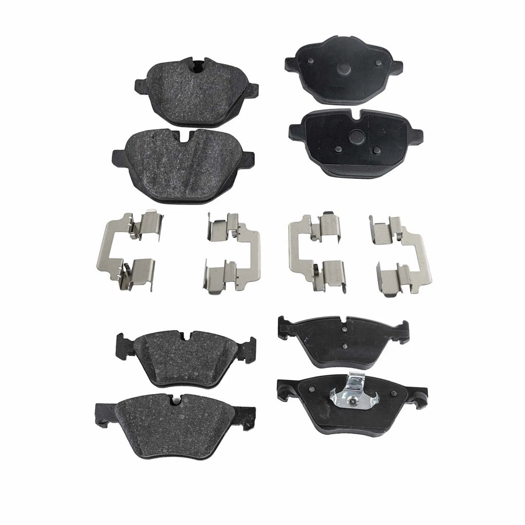 Set of 4 NAO Brake Pads for BMW 528i, 528i xDrive (2011–2016)
