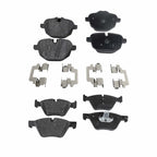 Set of 4 NAO Brake Pads for BMW 528i, 528i xDrive (2011–2016)