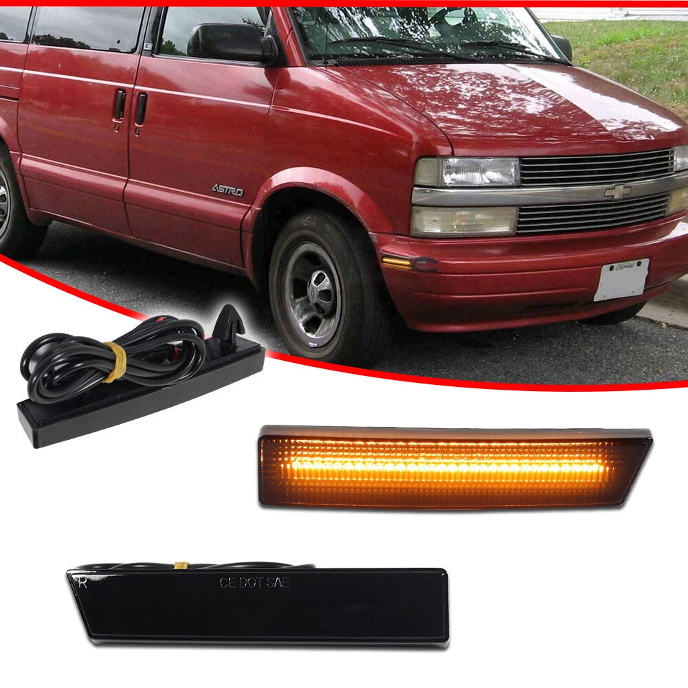 Amber LED Front Side Marker Lights for Chevy Astro / GMC Safari (1995–2005)