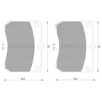 Disc Brake Pads Set for Mazda 323 (BA BG) and Ford Laser (KF KH KJ)