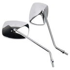 Set of 2 Chrome 10mm Rearview Mirrors for Piaggio Beverly 125 250 (2004–2008)