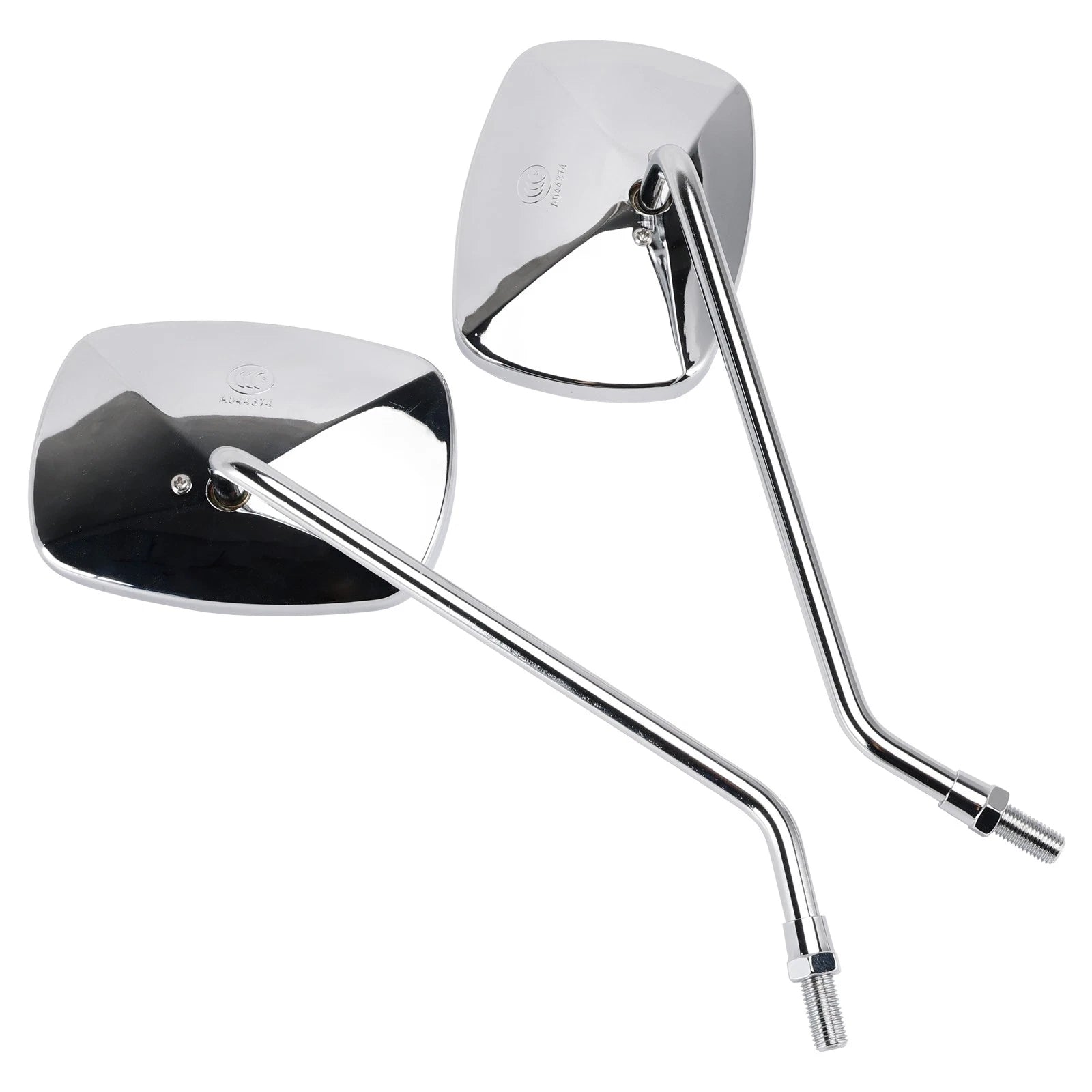 Set of 2 Chrome 10mm Rearview Mirrors for Piaggio Beverly 125 250 (2004–2008)