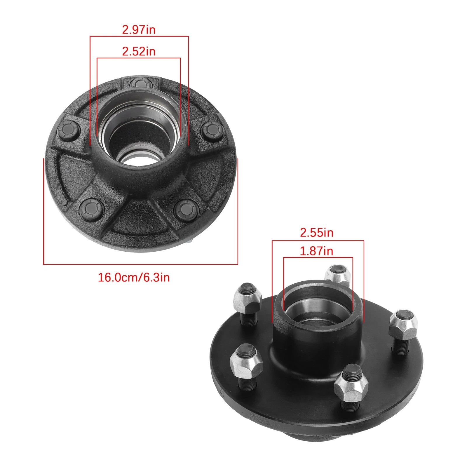 5-Lug Hub Kit for 8.75" Spindle (Set of 7)