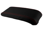Leather Console Lid Armrest Cover for Jeep Compass (2009–2016) Red Stitch
