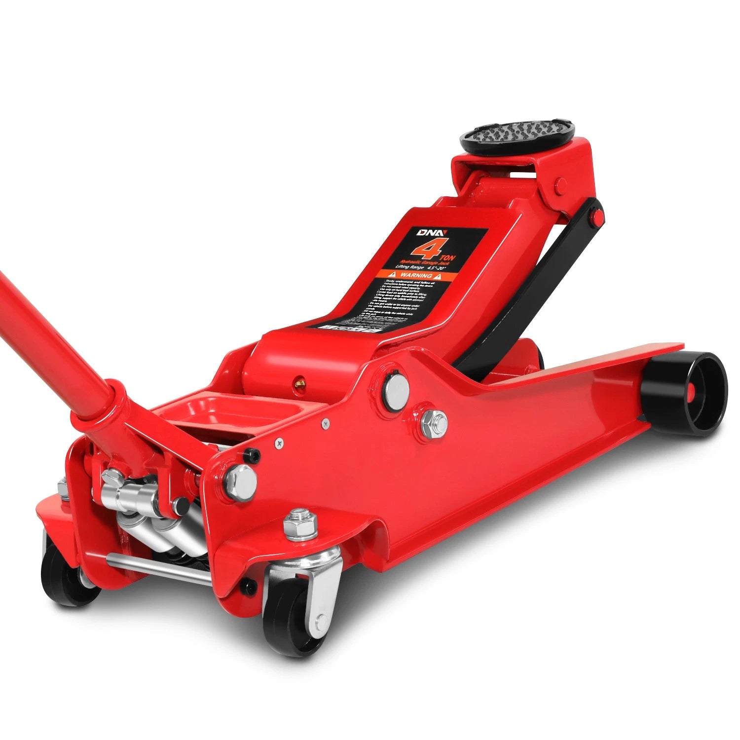 4 Ton Hydraulic Floor Jack for Car Van (8000 lb, 4.5-20" Lift)