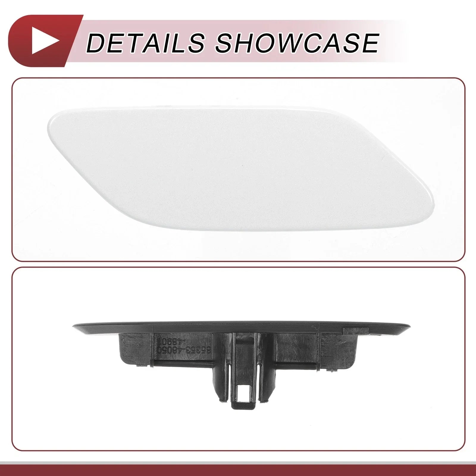Front Right Washer Nozzle Cover for Lexus RX350 (2019-2022) - White 1 x
