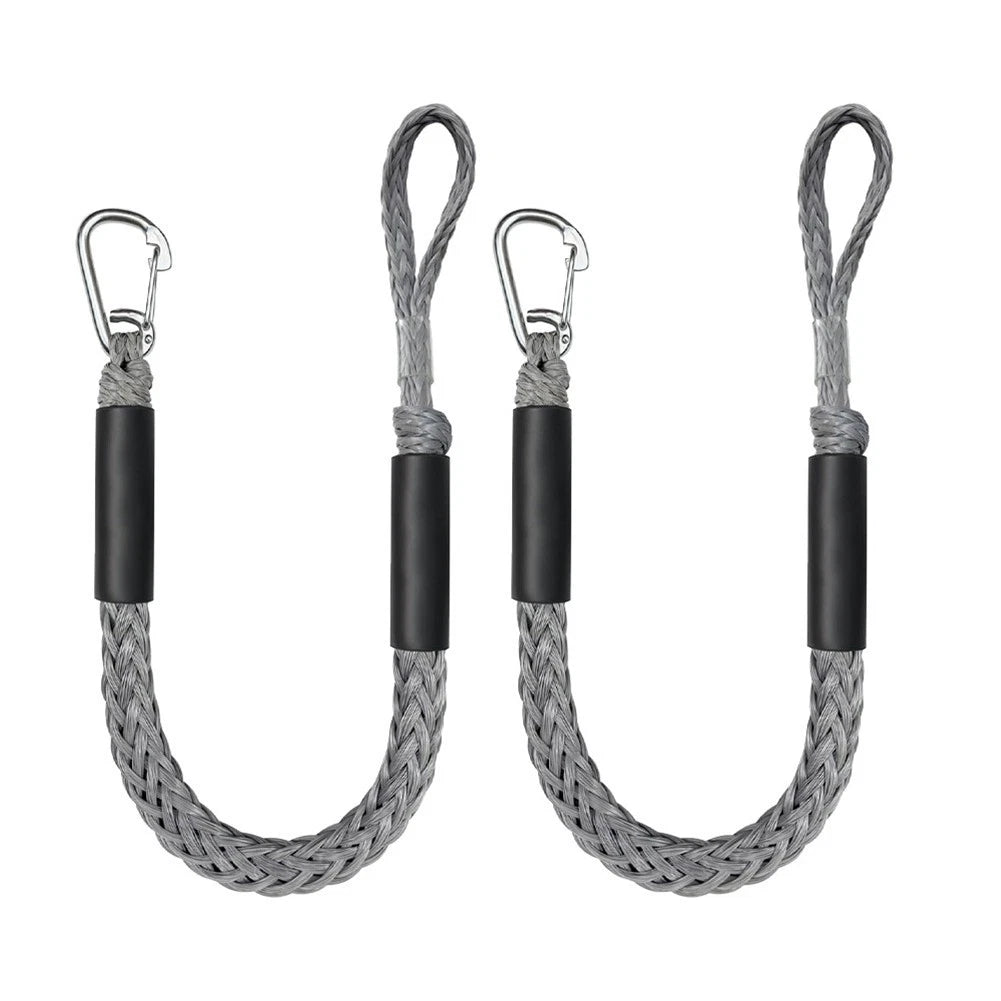 2X 5ft Bungee Mooring Rope with Quick Buckle for Kayak Pontoon Boat