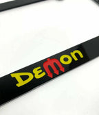 License Plate Frame Replacement for Dodge Demon (Black Emblem) (2018–2023)