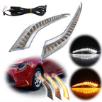 Clear LED Daytime Running Fog Lights for Toyota Corolla (2020–2022)