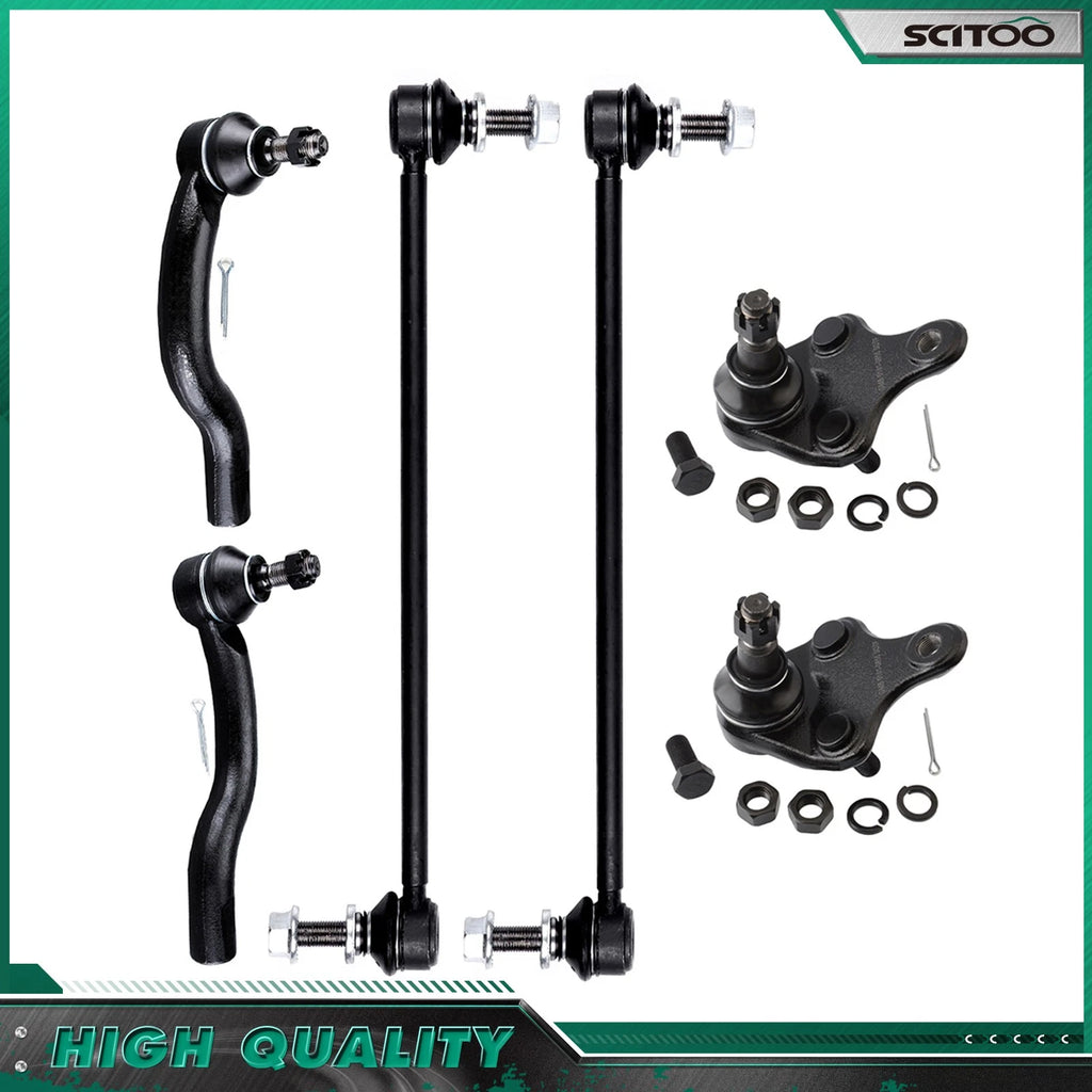 Front Struts w/Coil Spring, Sway Bars, Tie Rods, Ball Joints for Scion tC (2011–2016)