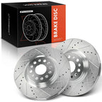 Front Drilled Brake Rotors for Cadillac XT5 XT6 (2017–2023)