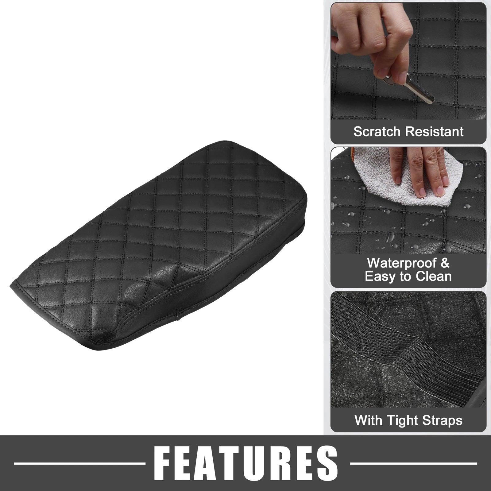 Center Console Armrest Cover for Lexus ES330 ES350 (2005–2009) Black
