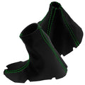 Manual Shift & E Brake Boot for Dodge Viper (2003–2006) Carbon Green Stitch