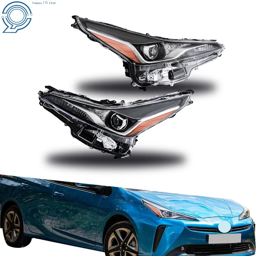 LED Headlights for Toyota Prius (2019-2022) Black Housing Left+Right