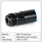 8AN Male to 3/8" Hose Quick Connect Fuel Rail Line Fitting Adapter