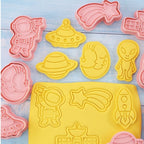8 Piece Cookie Molds for Baking