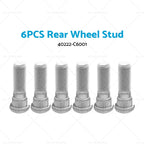 6PCS Rear Wheel Studs for Nissan Patrol MQ GQ GU Y60 Y61