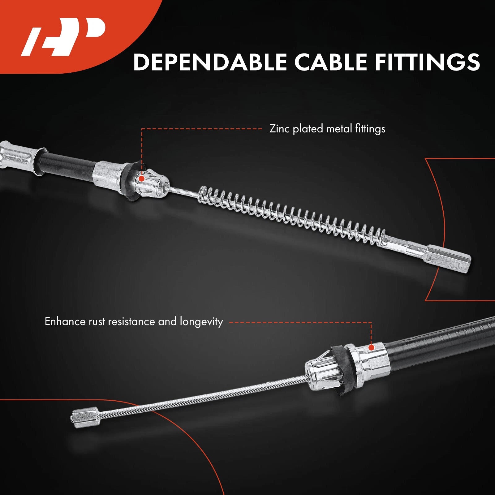 Rear Right Parking Brake Cable for Ford F-150 (2000-2003)