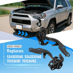 Set of 2 Steel Hood Hinges for Toyota 4Runner (2010–2024)