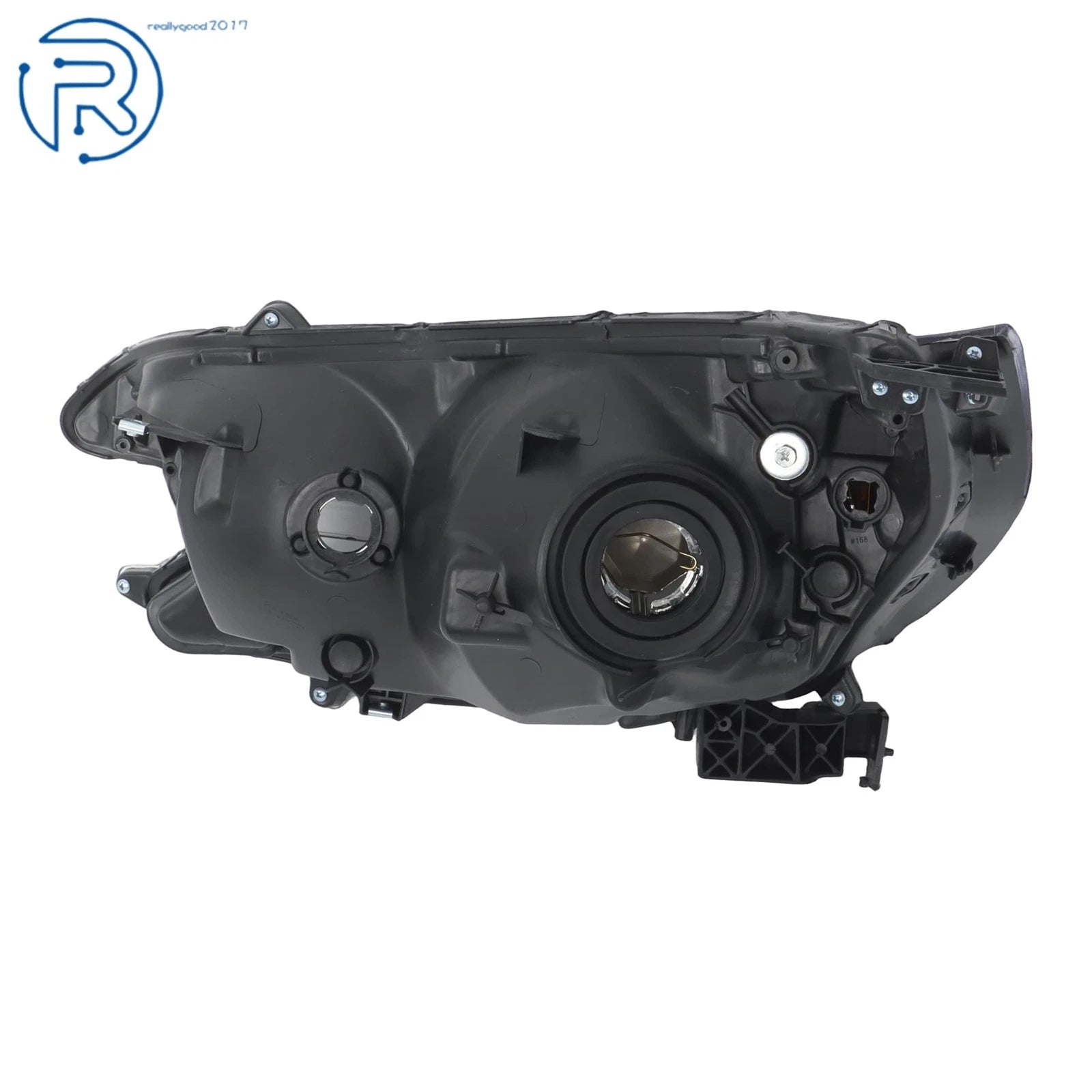 Headlights for Honda CR-V (2012-2014) Halogen Black Right Passenger Side