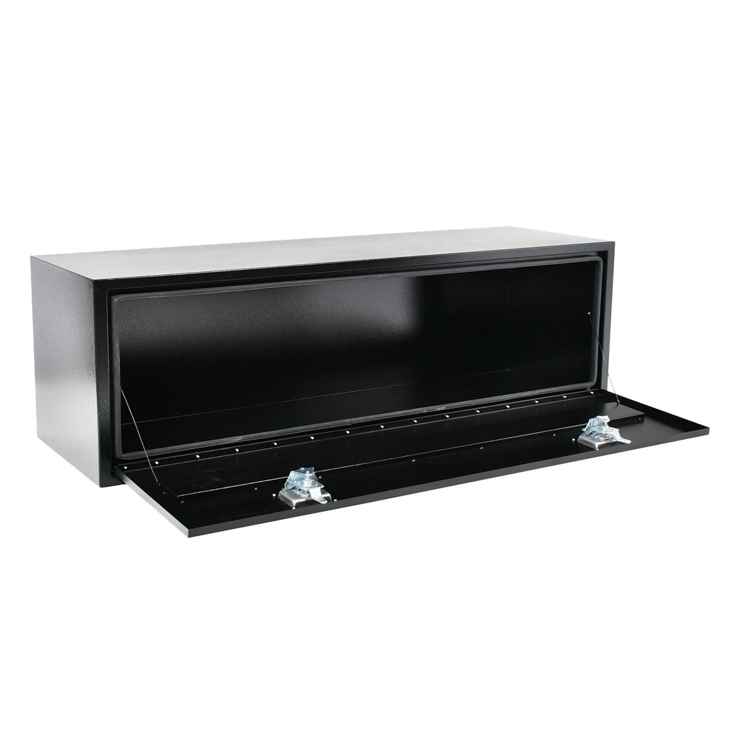 Steel Tool Box for Pickup Truck (60"x18"x18") - Lock & Key, Black