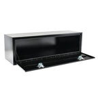Steel Tool Box for Pickup Truck (60"x18"x18") - Lock & Key, Black
