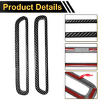 Set of 2 Rear Fog Light Cover Trim for Honda CR-V (2023–2024) Carbon Fiber Black