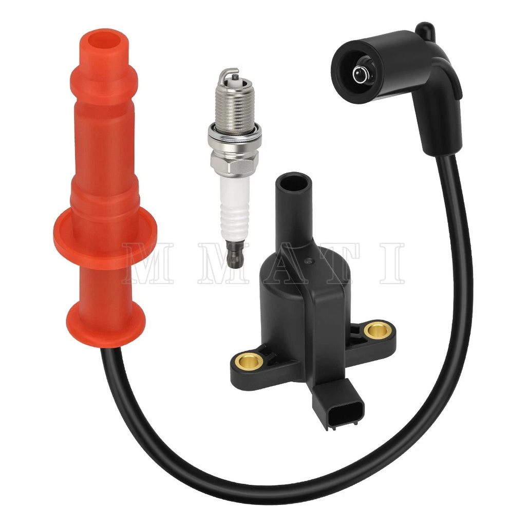 Ignition Coil with Wire Cap & Spark Plug for Polaris Sportsman 550 (2011–2014)