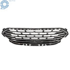Front Bumper Center Grille for Ford Escape (2020–2022) Black with Chrome Molding