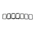 Set of 7 Front Grille Insert Ring Cover Trim for Jeep Grand Cherokee (2017–2021)