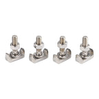 Set of 4 M6 Stainless Steel Battery Connectors for Marine Installation