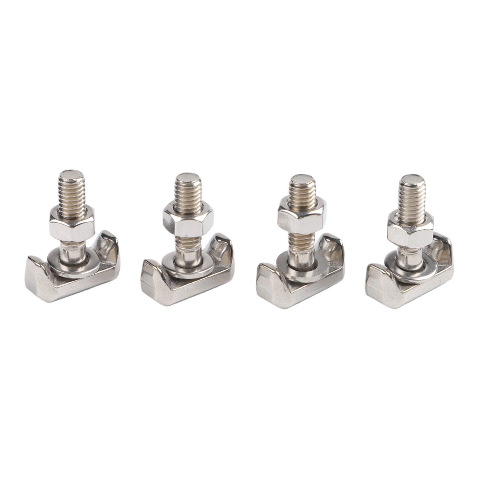 Set of 4 M6 Stainless Steel Battery Connectors for Marine Installation