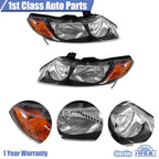 2X Halogen Headlight Assembly for Honda Civic (2006-2011)