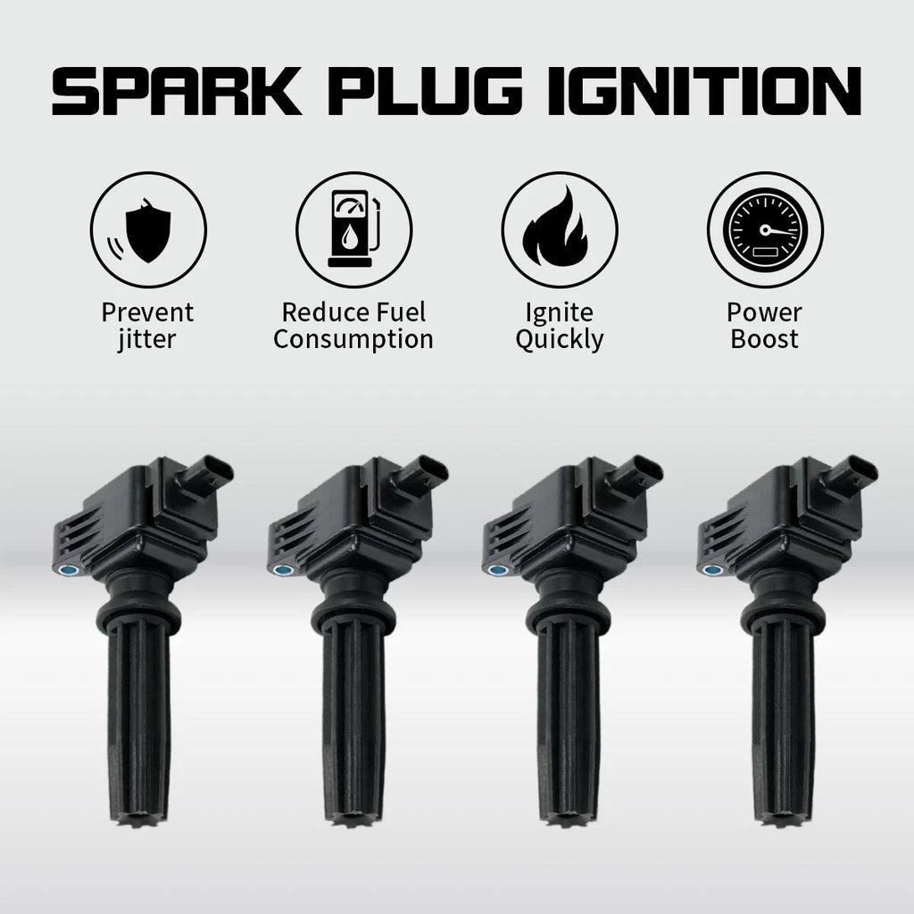 Set of 4 Ignition Coils for Ford Edge, Focus, Lincoln MKZ (2007–2019) UF670