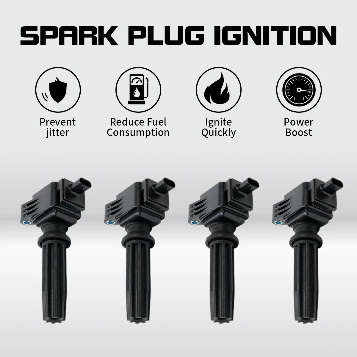 Set of 4 Ignition Coils for Ford Edge, Focus, Lincoln MKZ (2007–2019) UF670