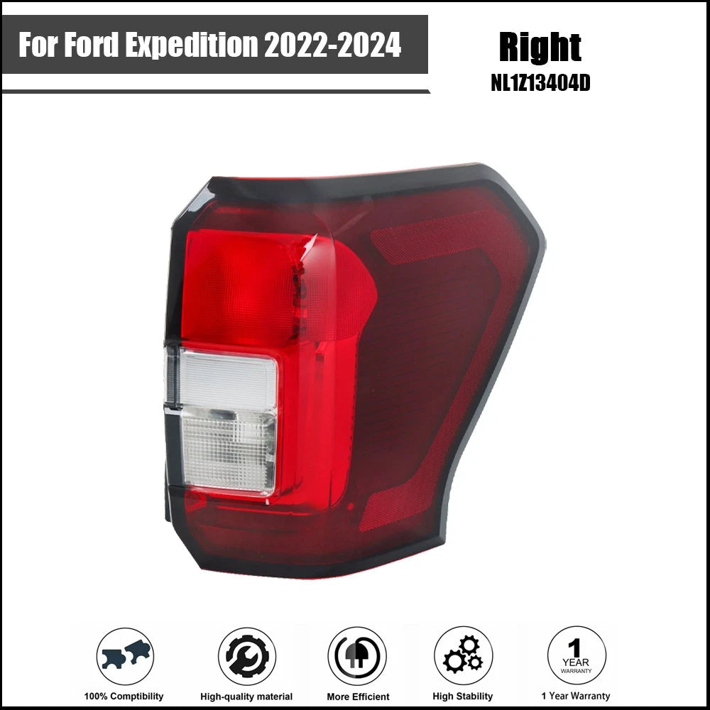 Tail Light for Ford Expedition Timberline (2022–2024) Right Side Halogen Red