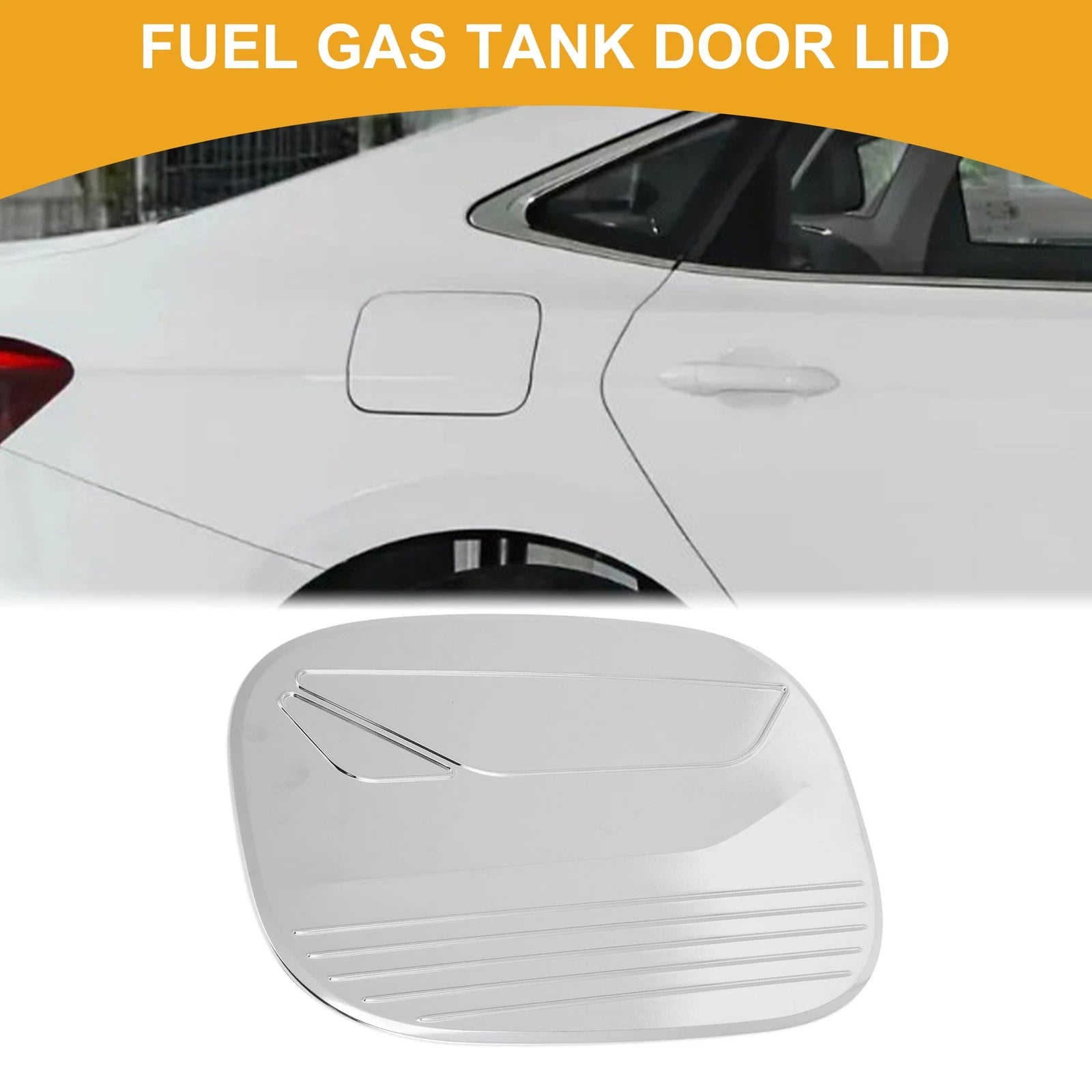 Fuel Tank Door Cap for Mazda CX-8 (2019–2025) Chrome Silver Tone