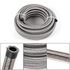 Set of 4 Nylon Stainless Steel Braided Oil Fuel Line Hoses