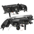 Angel Eyes LED Projector Headlights BLACK for Landcruiser 80 Series (1989–1997)