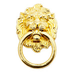5X Golden Lion Head Pull Handle Ring Knob for Furniture Hardware