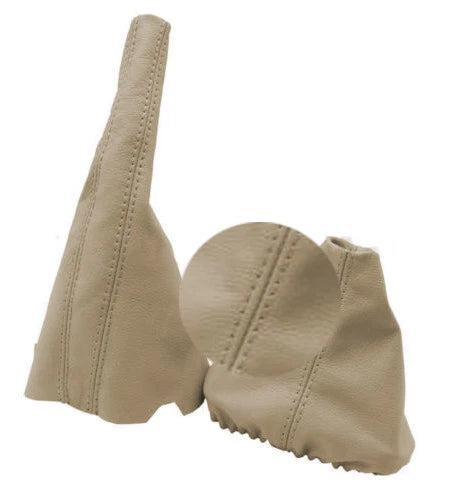 Leather Manual & Brake Boot Cover for VW Jetta Golf MK3 (1991–1998) Beige