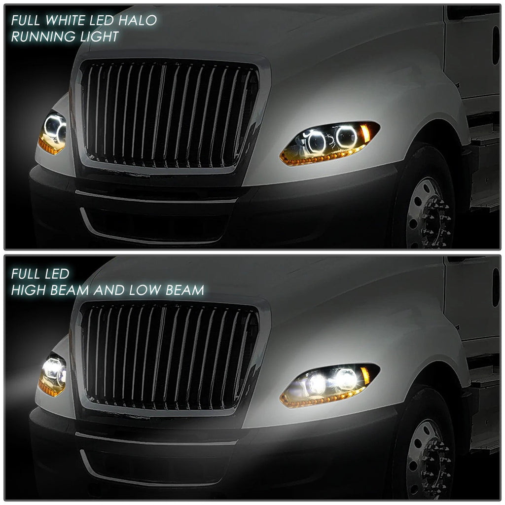 Sequential LED Signal Projector Headlight Lamps for International LT LT625 (2017–2021)