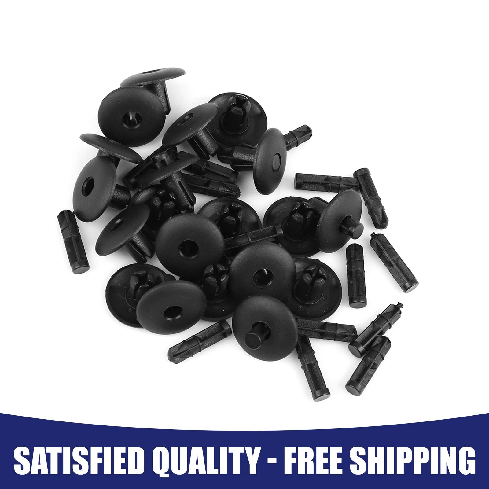 Set of 20 Plastic Rivet Fender Bumper Push-Type Fastener Clips for Audi