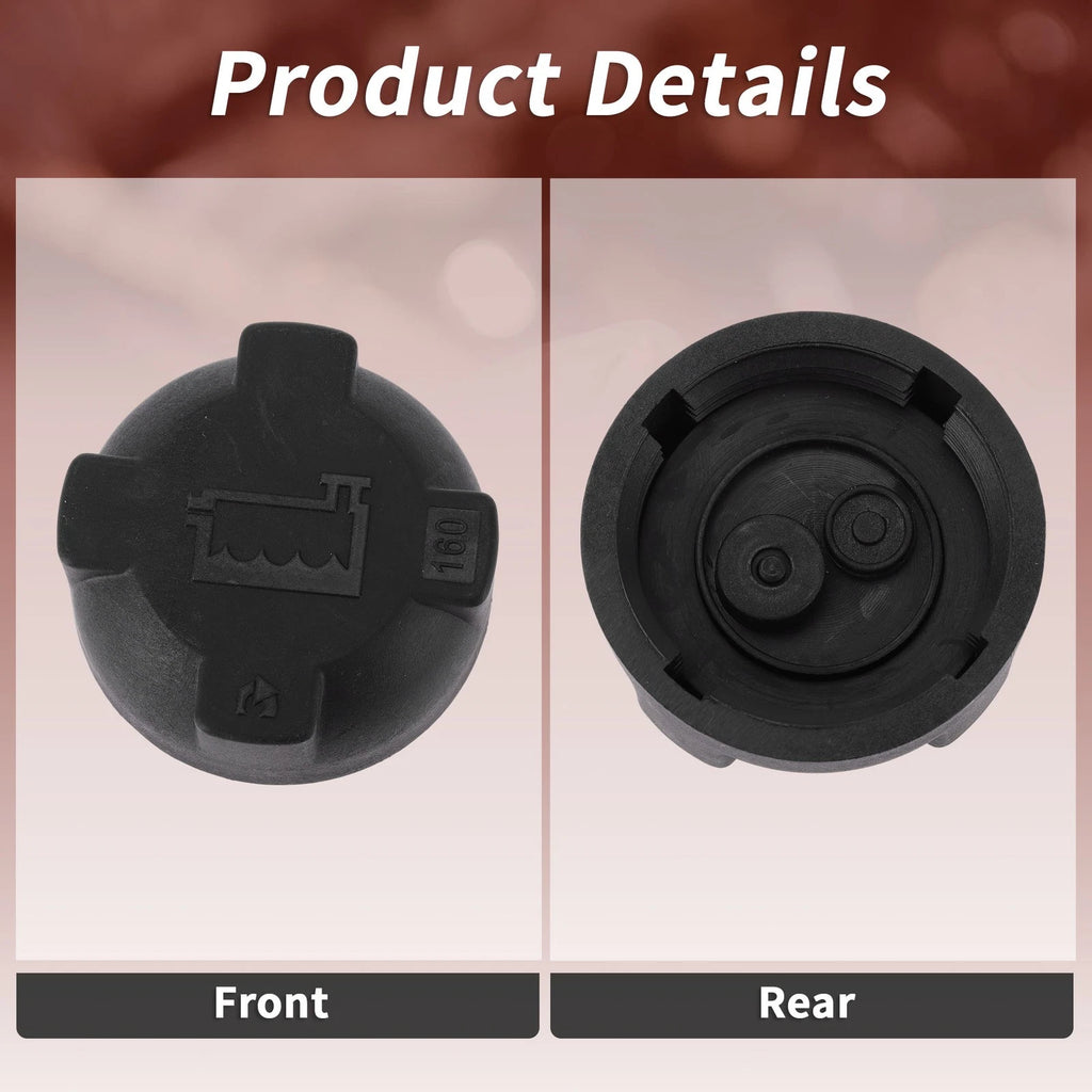 Coolant Cap for Volkswagen Cabriolet (1985–1993) No. 99610644700 Black