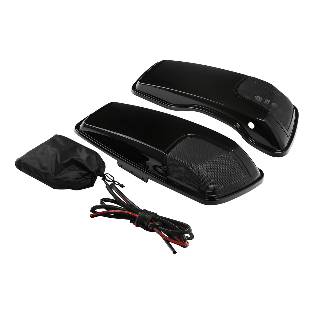 Saddlebag Lids with Speaker Cutouts for Harley Touring Road King Glide (2014–2023)